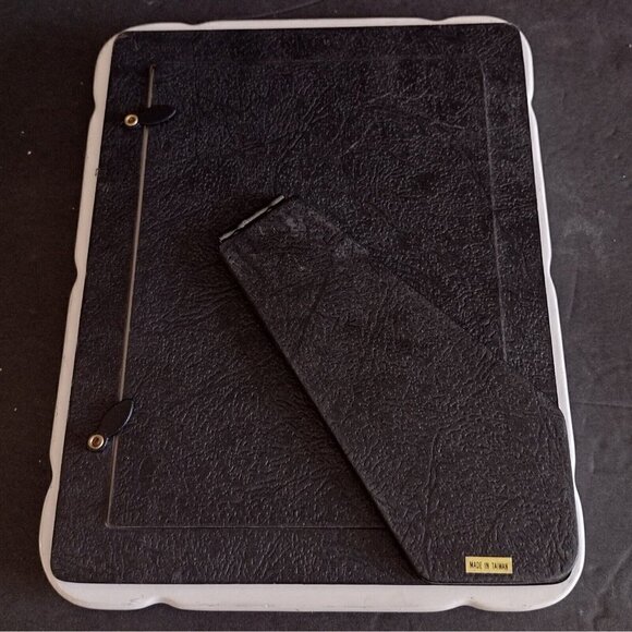 Vintage Ceramic 7" X 9" Frame Hand Painted Leaf Green Ivy Design Oval Photo - Picture 5 of 5